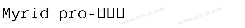 Myrid pro字体转换